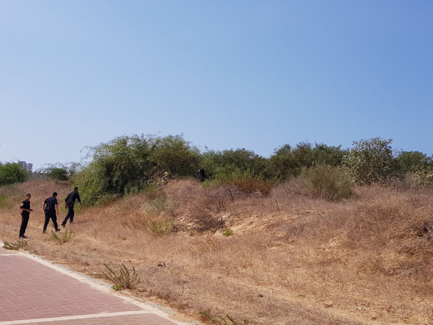 זירת המקום בו נמצאה הגופה