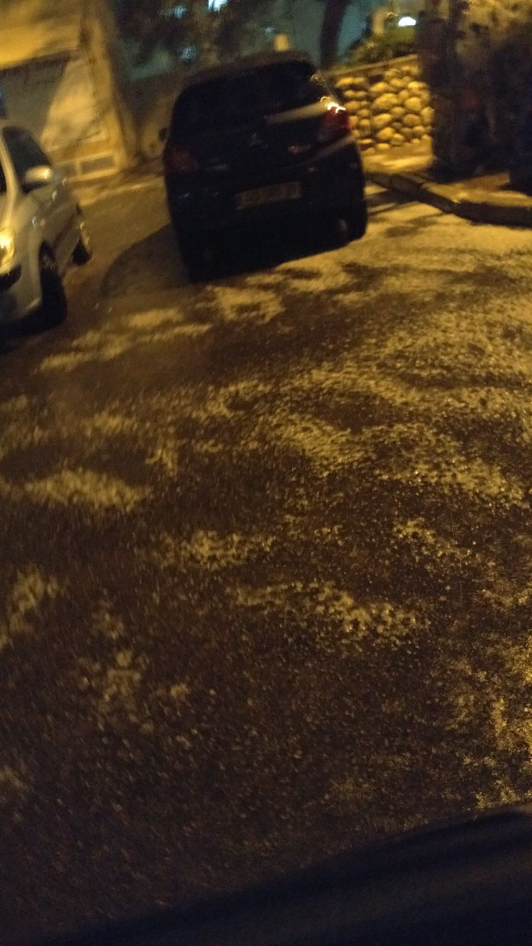 ברד כבד ברובע י"א הערב