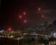 פצצות תאורה באיזור המרינה 