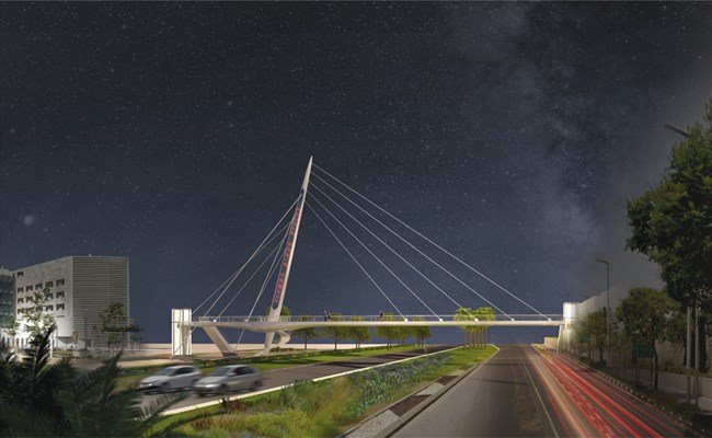 קנפו כלימור - הדמיית גשר אסותא בלילה