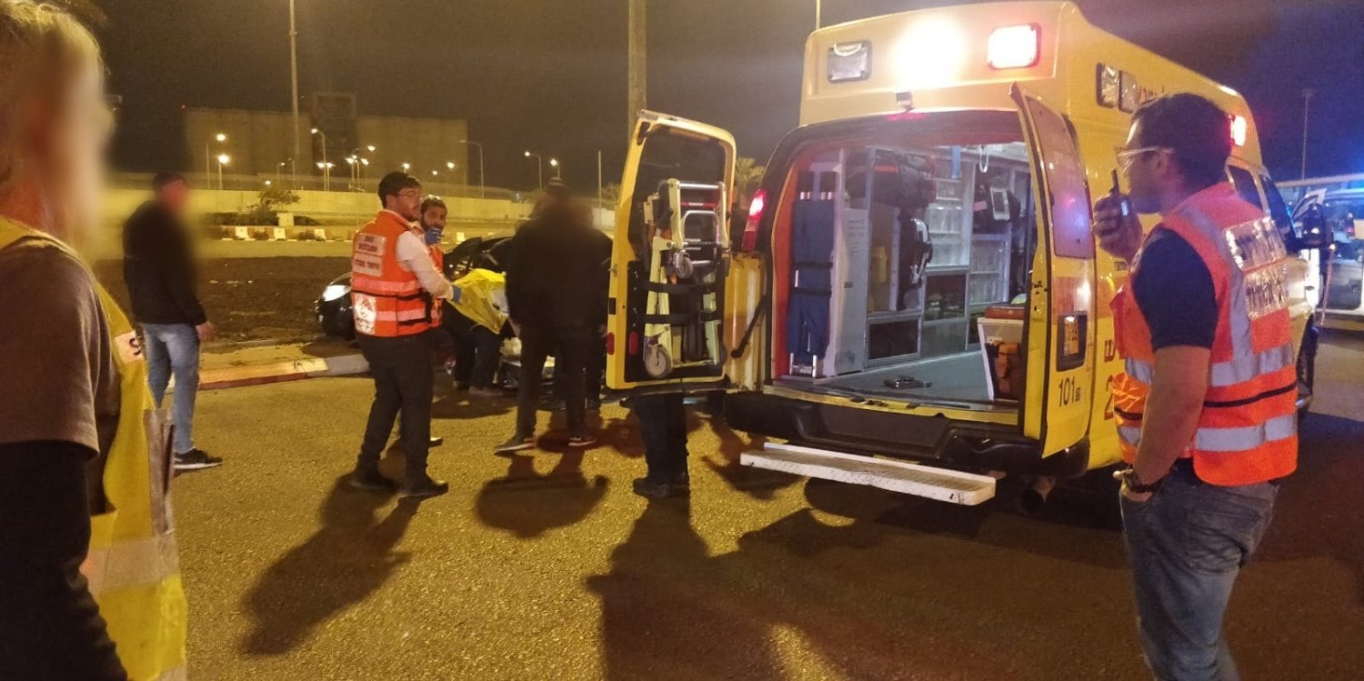 זירת האירוע בנמל