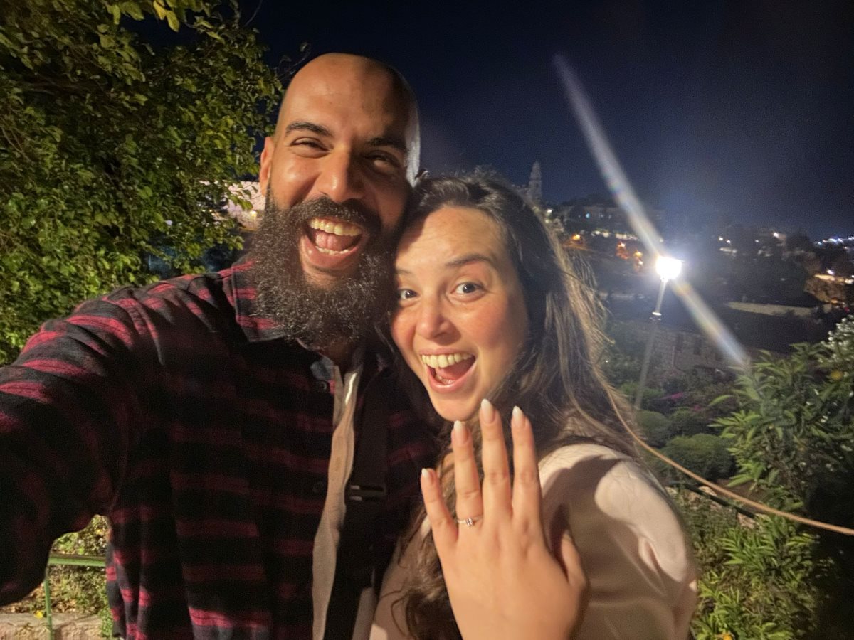 בהצעת הנישואין לקוראל | באדיבות המשפחה