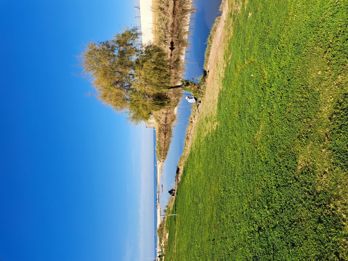 ויש גם מעט דייגים בנחל