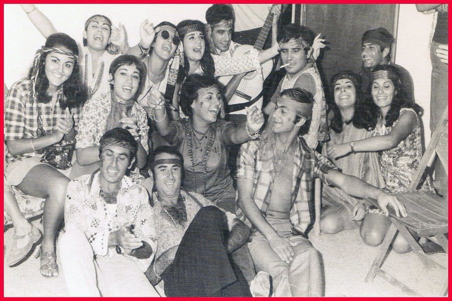 מדי בן זכרי,דניאלה כהן,דני ביטון,מומו סיבוני,סטלה,סילביה,קוקו בן שיטרית,מישל סיבוני- פורים 1968-9