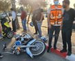רוכב אופנוע נפצע באורח בינוני לאחר שהחליק בסמוך לחוף הקשתות