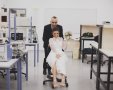 צילומי החתונה של אולגה ומשה ללוש במעבדה. צילום מתוך אלבום משפחתי